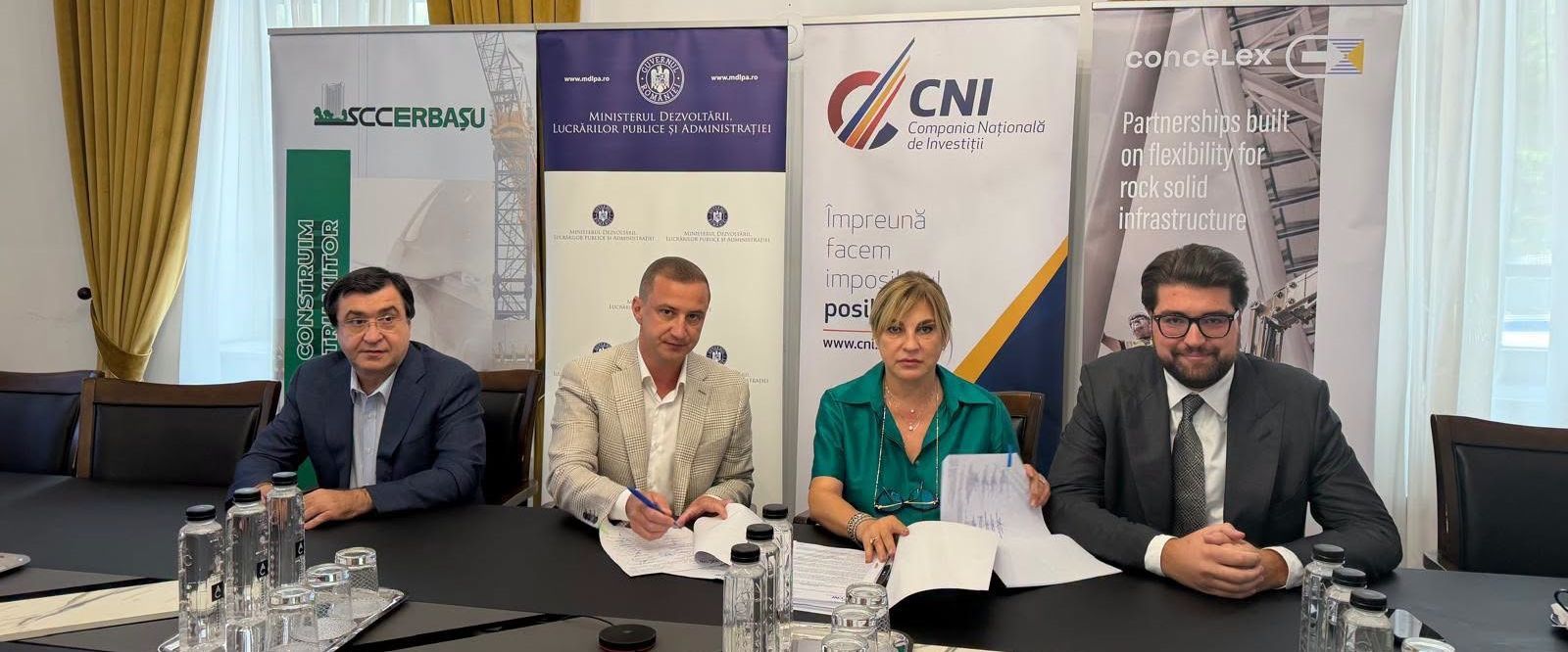 Cristian Erbașu (Construcții Erbașu), Alfred Simonis (CJ Timiș), Manuela Pătrășcoiu (CNI), Radu Pițurlea (Concelex) Pentru trei mari stadioane vor demara contractele, pe banii autoritatilor locale