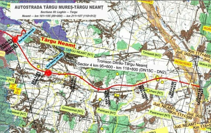 A8 Tg Mures - Tg Neamt, Sectiunea III Leghin – Tg-Neamt: Incep lucrarile pentru etapa a treia