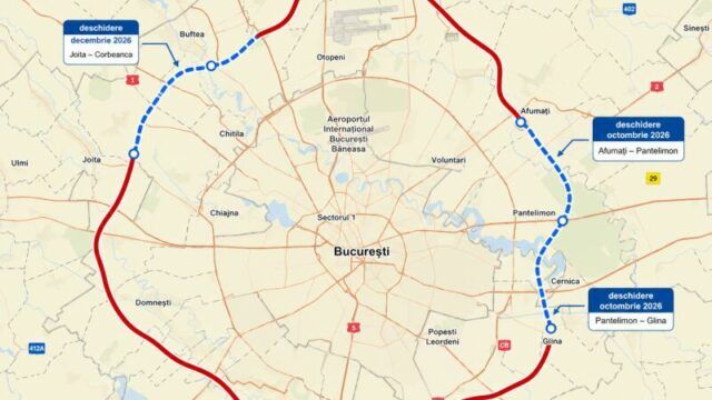 Autostrada A0 Bucuresti: In octombrie s-ar putea circula intre Afumati si Glina