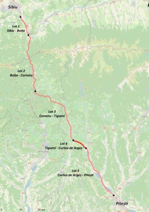 Autostrada A1 Sibiu - Pitesti: La cat au ajuns lucrarile la inceput de vara