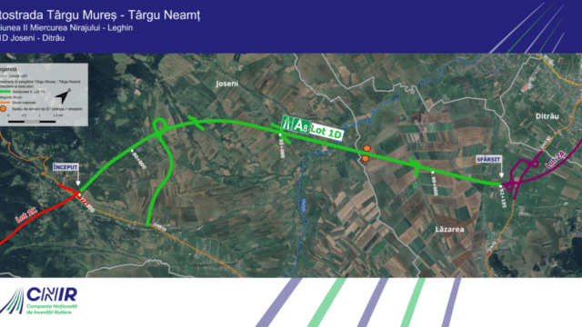 Autostrada Unirii: Pe lotul 1D Joseni – Ditrau sunt mobilizate 320 de persoane si 245 de utilaje