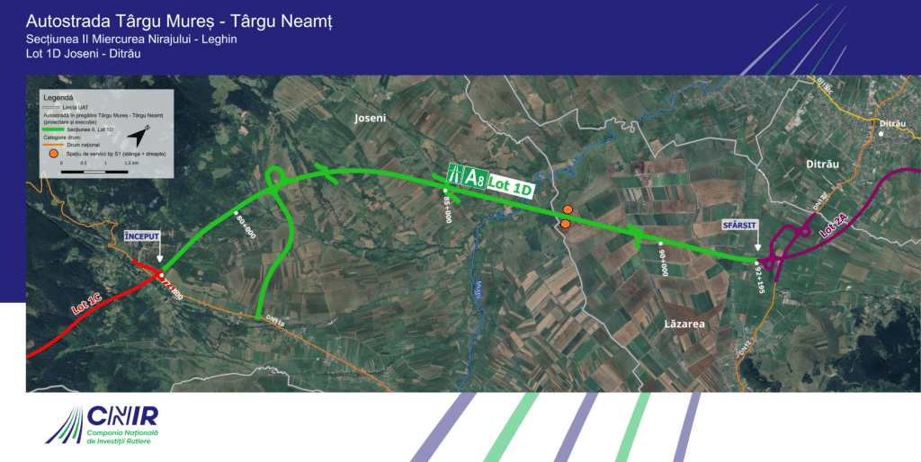 Autostrada Unirii: Pe lotul 1D Joseni – Ditrau sunt mobilizate 320 de persoane si 245 de utilaje