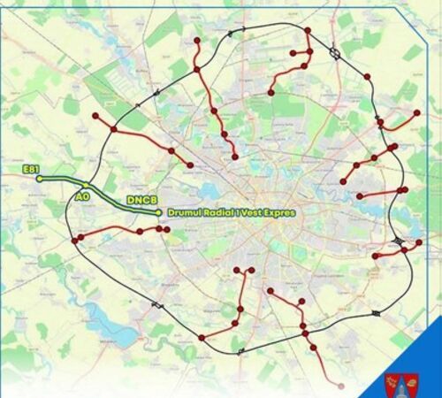 Drumul Radial 1 Vest Expres: Cei 10 km vor costa circa  517 mil euro