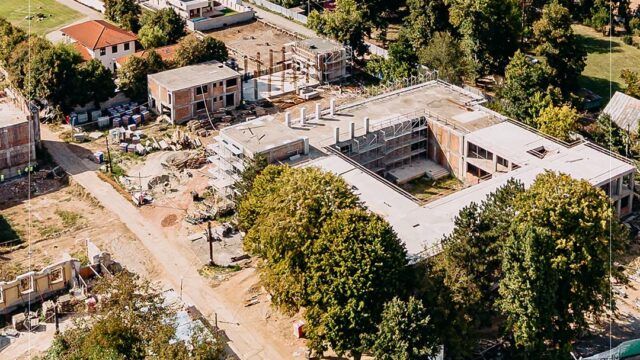 Constructii Erbasu continua lucrarile la noul Campus Scolar al Liceului „Mihail Kogalniceanu” din Snagov