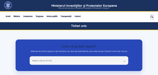 Fonduri europene: MIPE a lansat o noua platforma