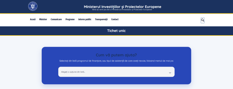 Fonduri europene: MIPE a lansat o noua platforma