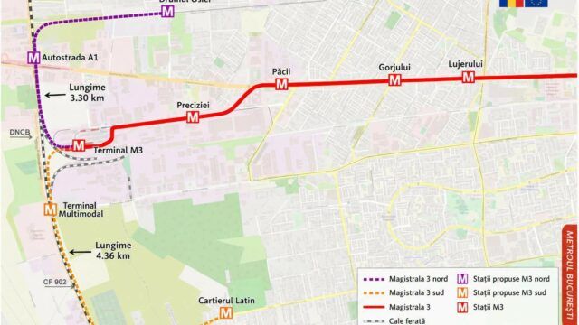 Extinderea metroului in zona de vest a Bucurestiului: Metrorex a finalizat procedurile interne