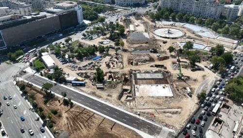 Planseul Unirii: Se redeschide circulatia dinspre Curtea de Apel. Constructii Erbasu a finalizat lucrarile necesare