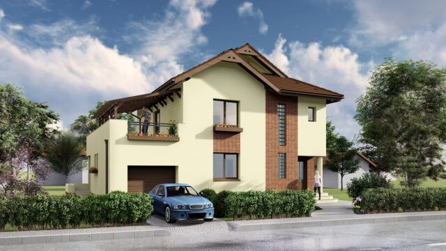 Casa pentru o familie cu patru membri (deviz general)