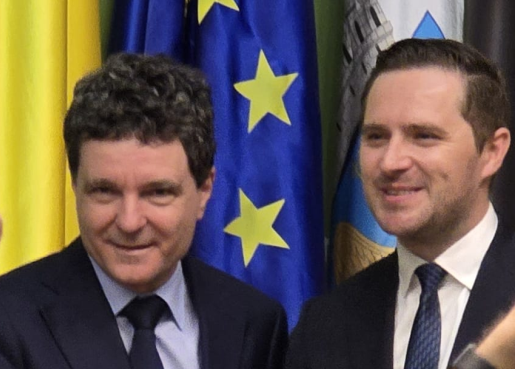 Președintele ales, Nicușor Dan, și primarul general interimar al Capitalei, Stelian Bujduveanu