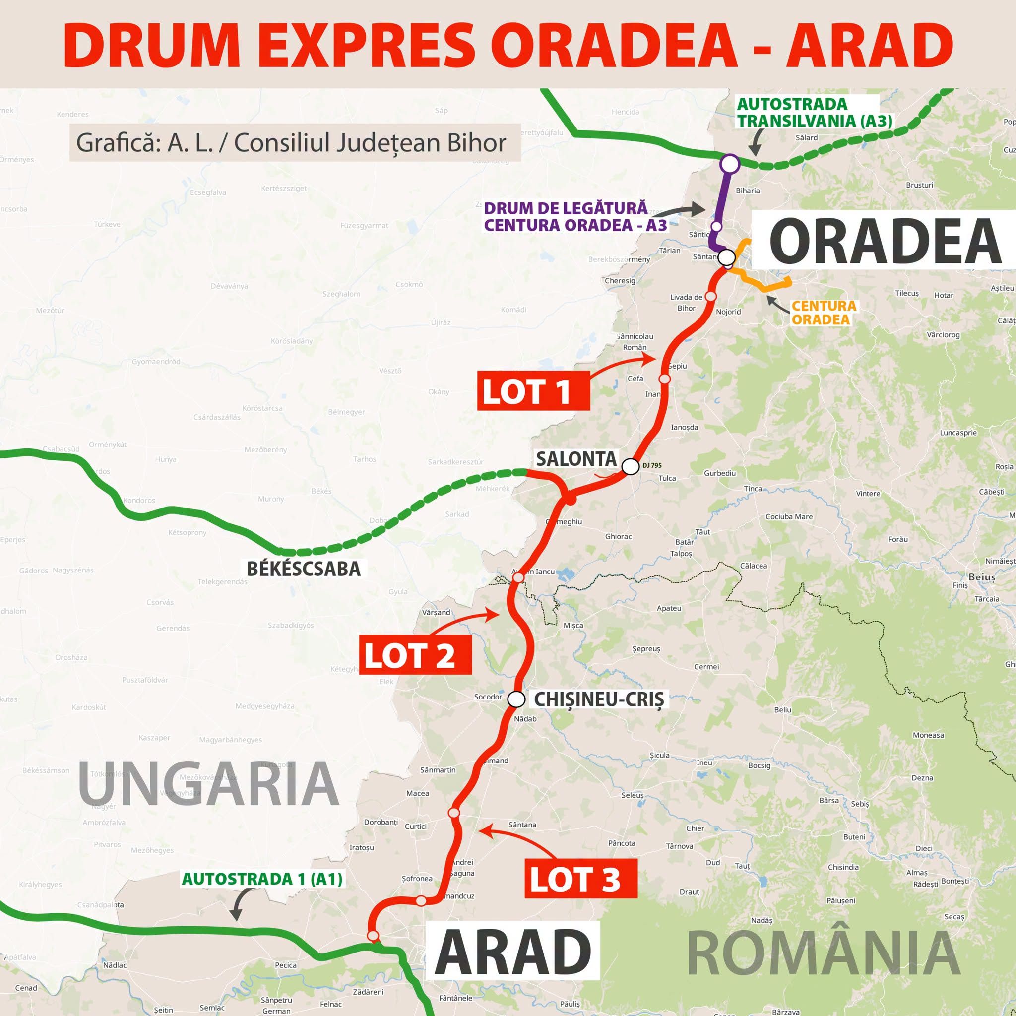 Drumul Expres Arad – Oradea: Antreprenorul face „primii pasi” in teren