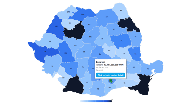 Ce judete au cele mai mari proiecte finantate cu fonduri europene de coeziune